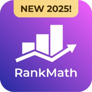 Rank Math Pro 2025 dashboard showing AI content scoring, keyword tracking, and schema markup tools for WordPress SEO-rank math-digital services
